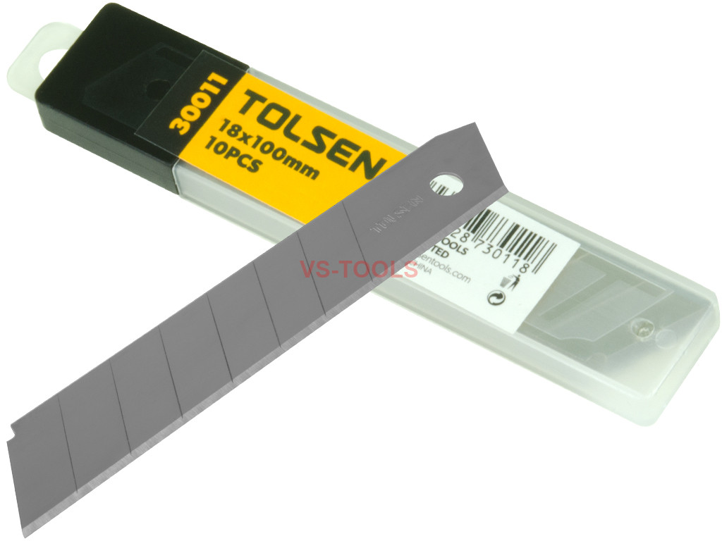 10pc Heavy Duty 18x100mm SnapOff Sharp Craft Knife Replacement